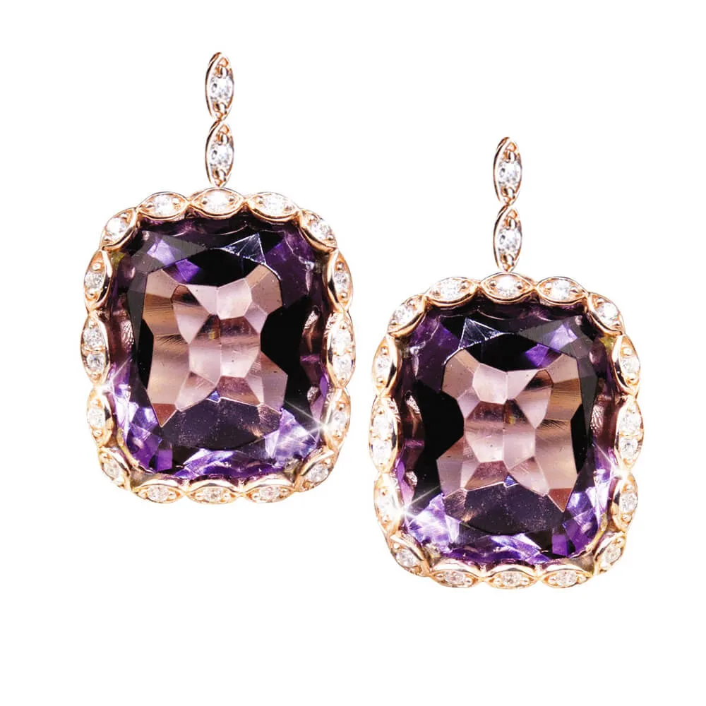 Athena Amethyst Earrings