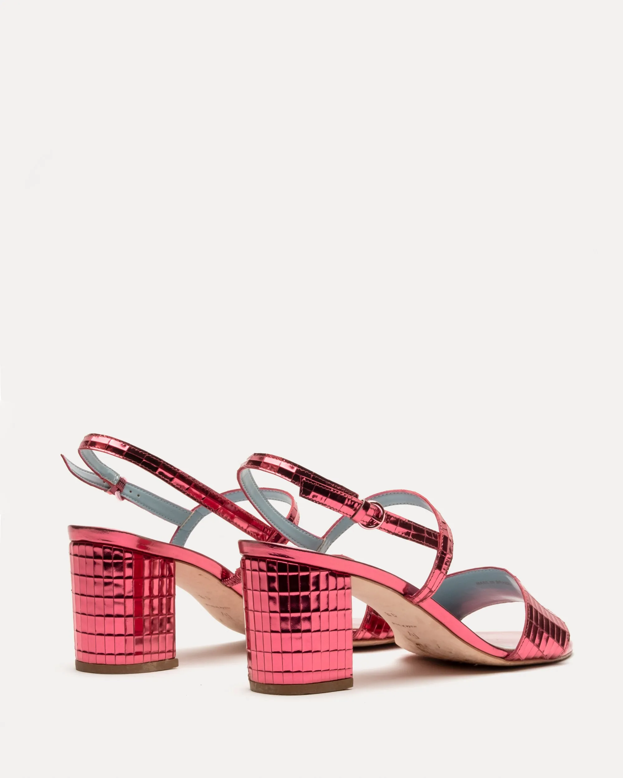 Bettina Sandal Disco Leather Rose