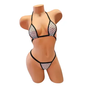 Black Box Mesh Polka Dot