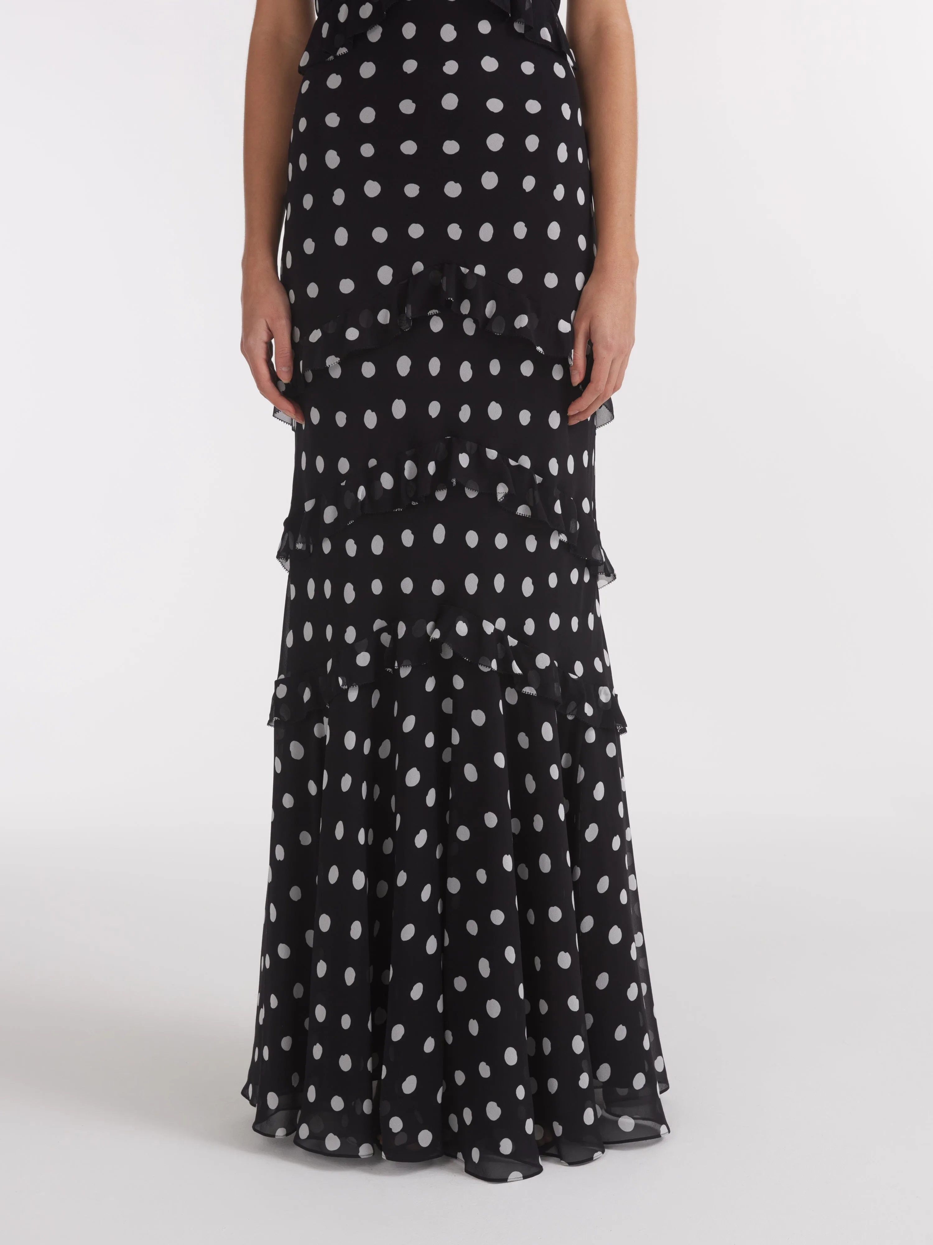 Chandra Dress in Mono Dot