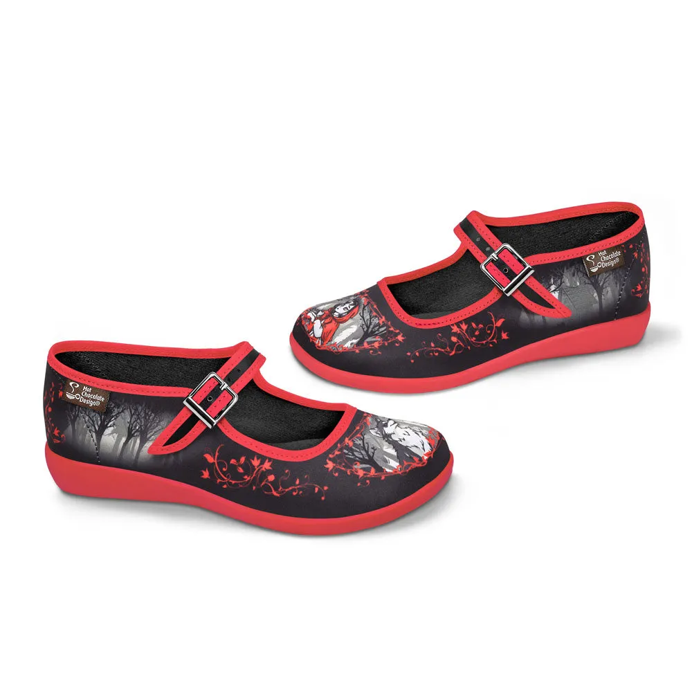 Chocolaticas® Riding Hood Women's Mary Jane Flat