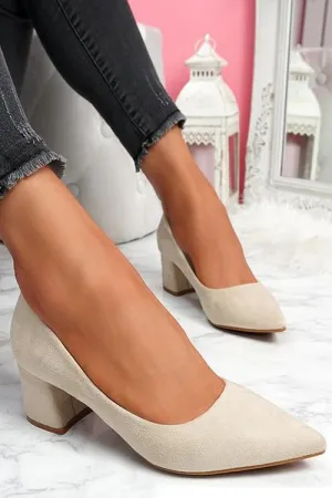 Chunky Heel Pointed Heels