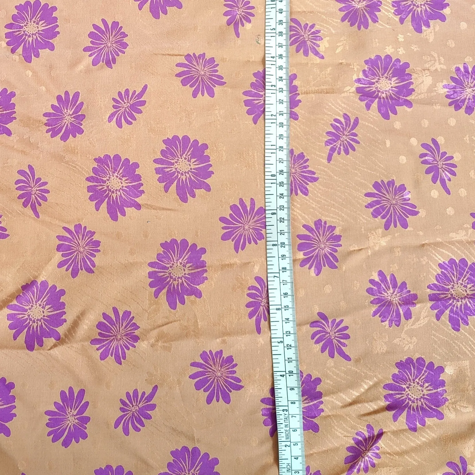 Deadstock Cotton Silk Jacquard Lawn - Hawaii Tropical Garden - SECONDS - END OF BOLT 154