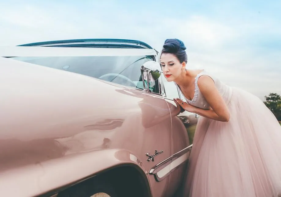 Delicate Scoop Neck Tea Length Vintage 1950s Wedding Dress,Barn Wedding Dresses,20110640