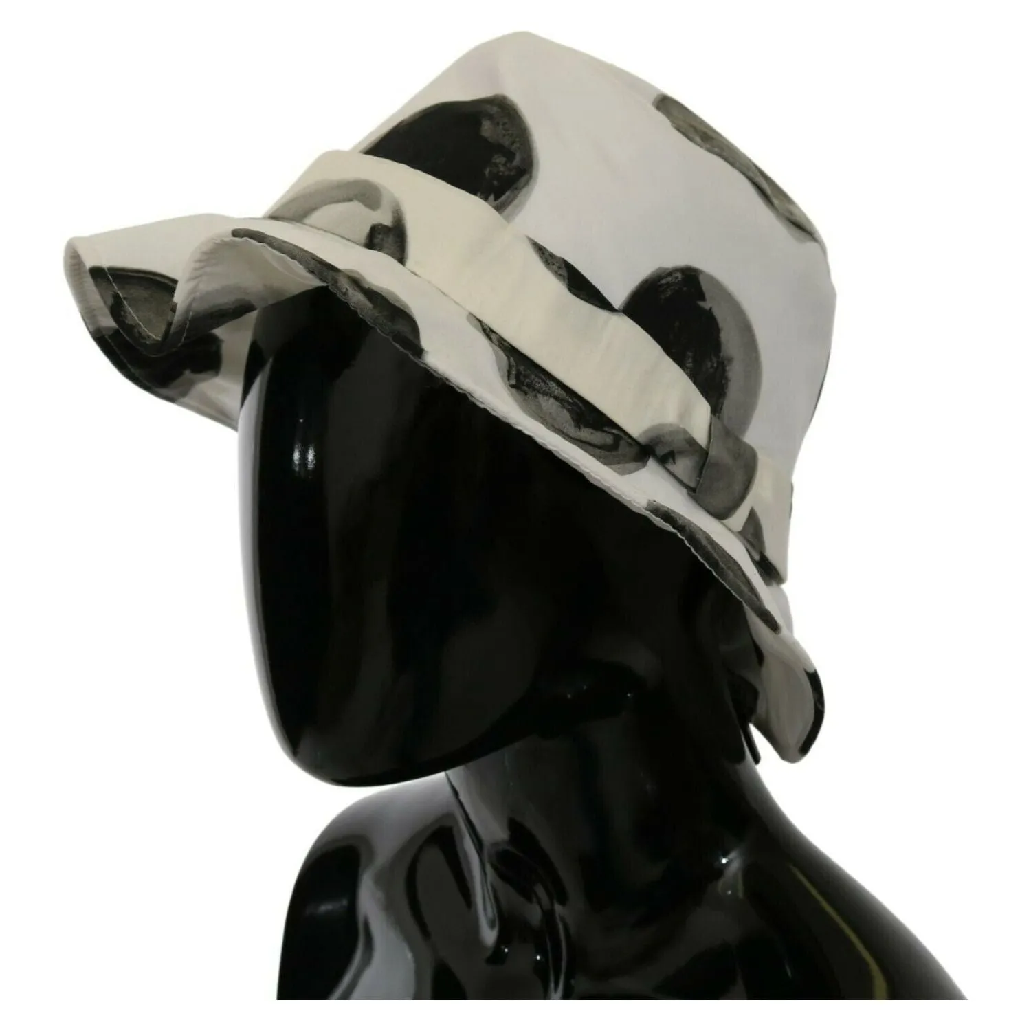 Dolce & Gabbana Polka Dot Cotton Bucket Hat - White & Black