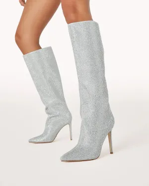 Emmaline Silver Rhinestone Boot