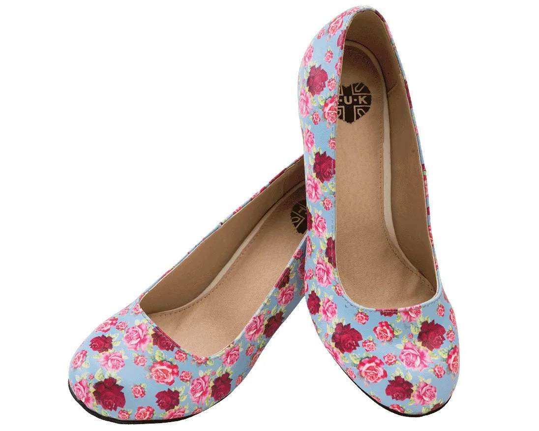 Floral Mix Heel - *FINAL SALE/NON-RETURNABLE