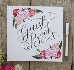 Floral Wedding Guest Book