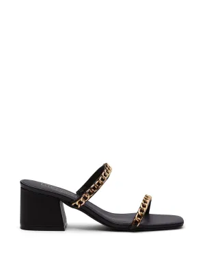 Goldie Chained Heel Black