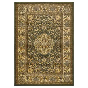 Green/Cream Traditional Rug - Virginia