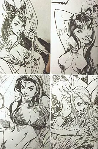 J Scott Campbell Lineology Sketch Art Book