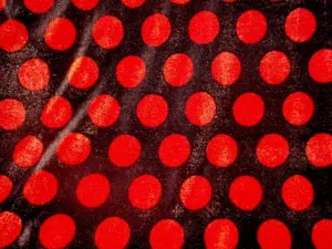 Large - Polka Dot Velour