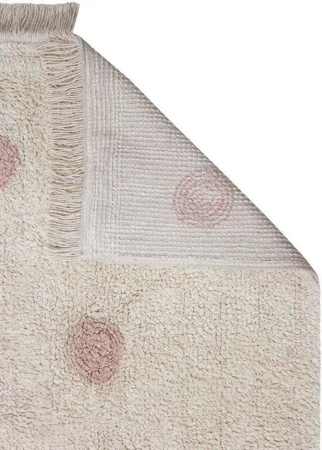 Lorena Canals Washable Rug Hippy Dots Natural - Vintage Nude