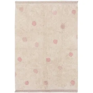 Lorena Canals Washable Rug Hippy Dots Natural - Vintage Nude