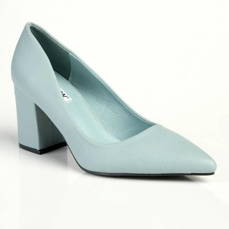 Madison Patricia Medium Block Heel Court - Blue/Grey