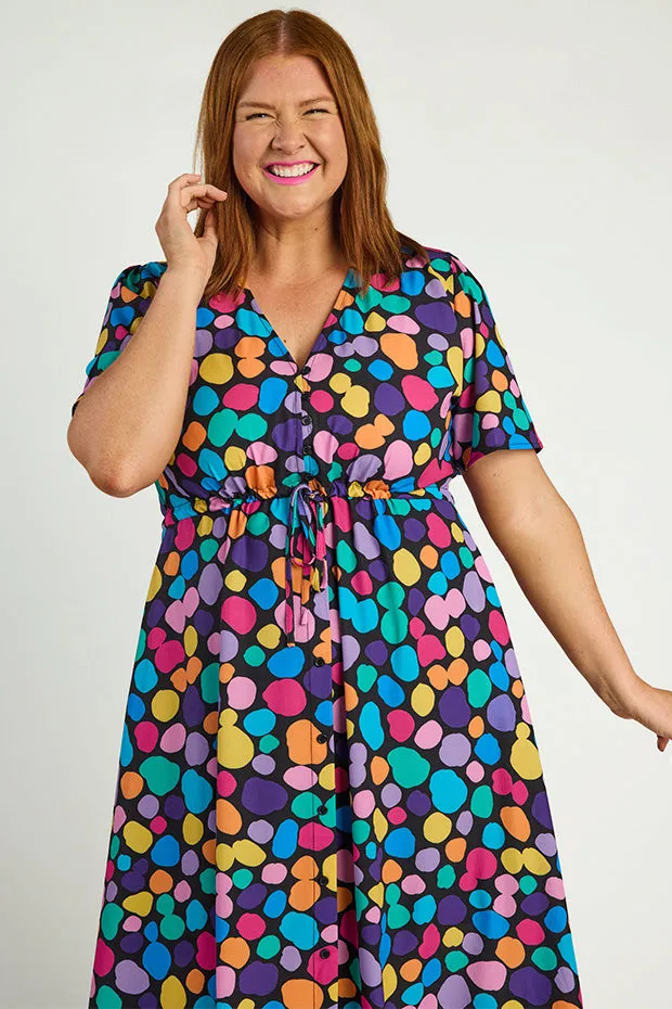 Marley Rainbow Pebble Spots Dress