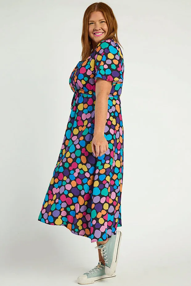 Marley Rainbow Pebble Spots Dress