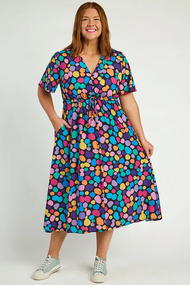 Marley Rainbow Pebble Spots Dress