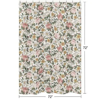 NEW - Vintage Floral Shower Curtain - Sweet Jojo Designs