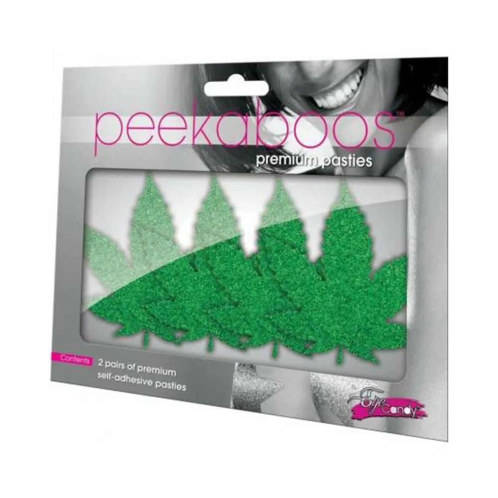 Peekaboos Mary Jane Pasties Green 2 Pairs