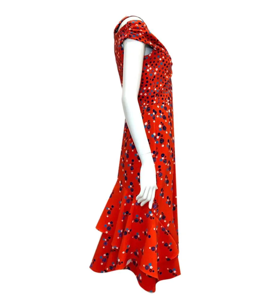 Peter Pilotto Polka Dot Midi Dress. Size 8UK