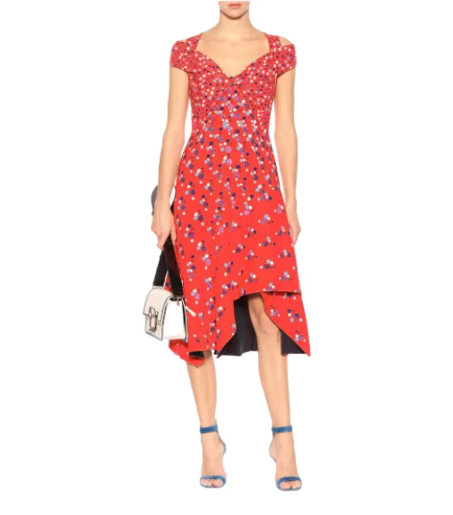 Peter Pilotto Polka Dot Midi Dress. Size 8UK