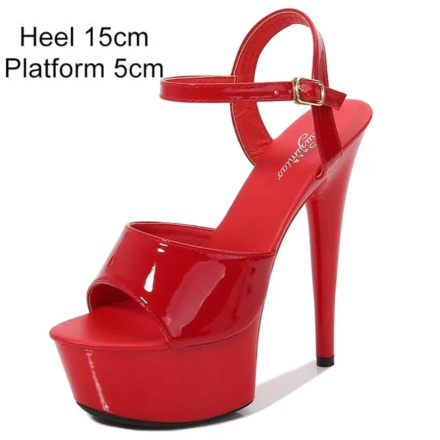 Platform Ankle Strap Heels