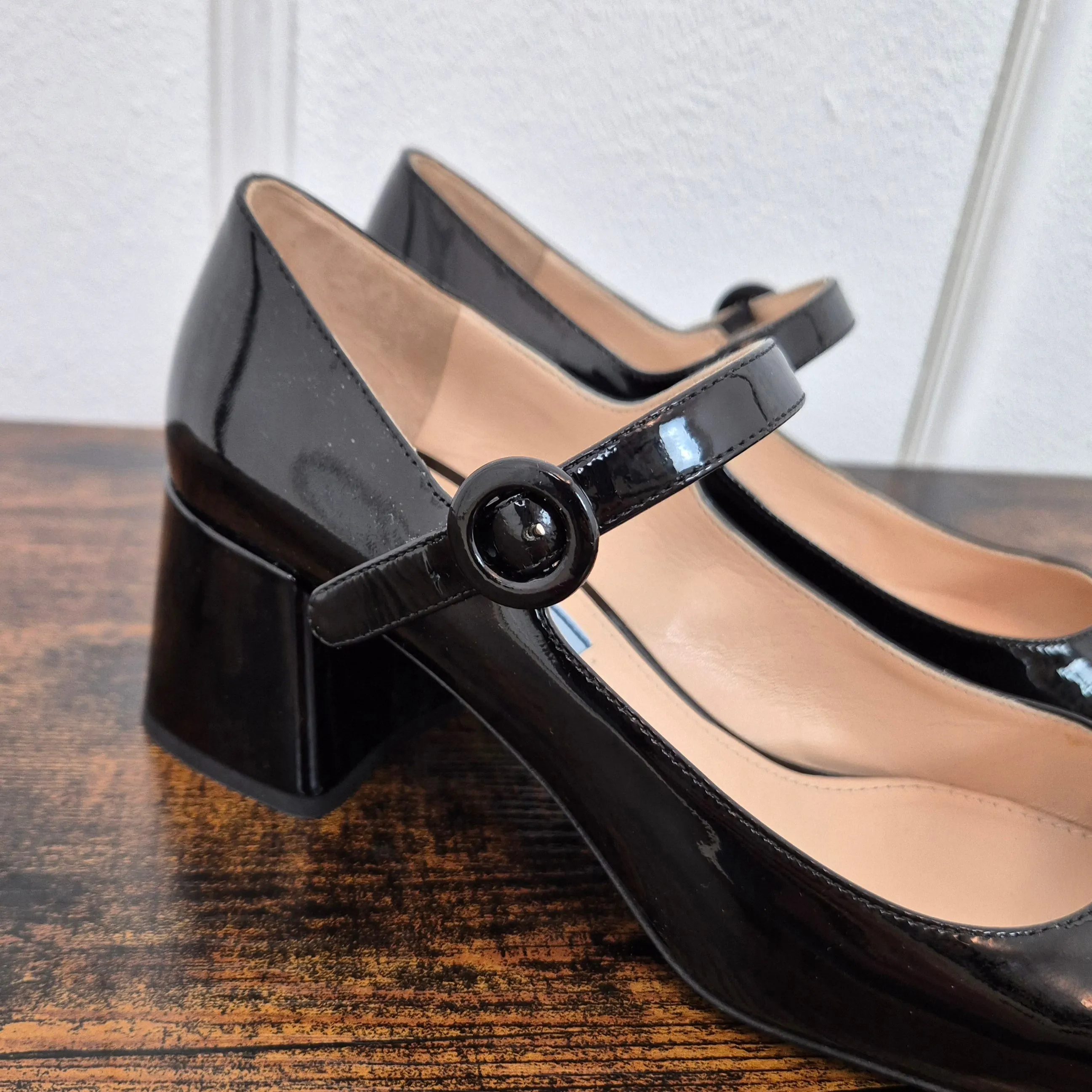 Prada | Mary jane vernice nera nr.37,5