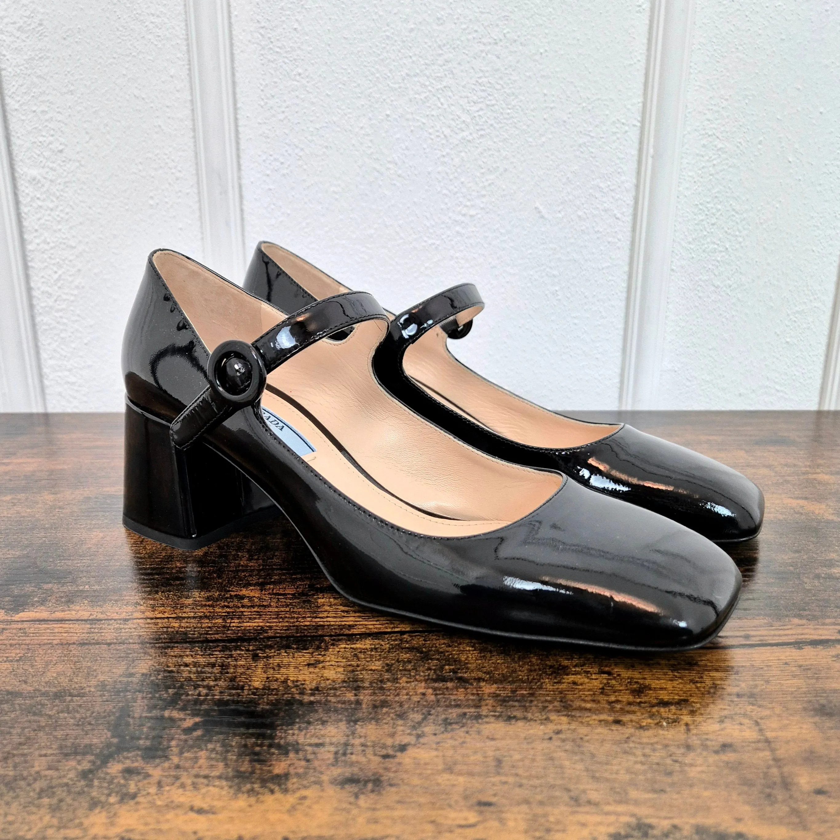 Prada | Mary jane vernice nera nr.37,5