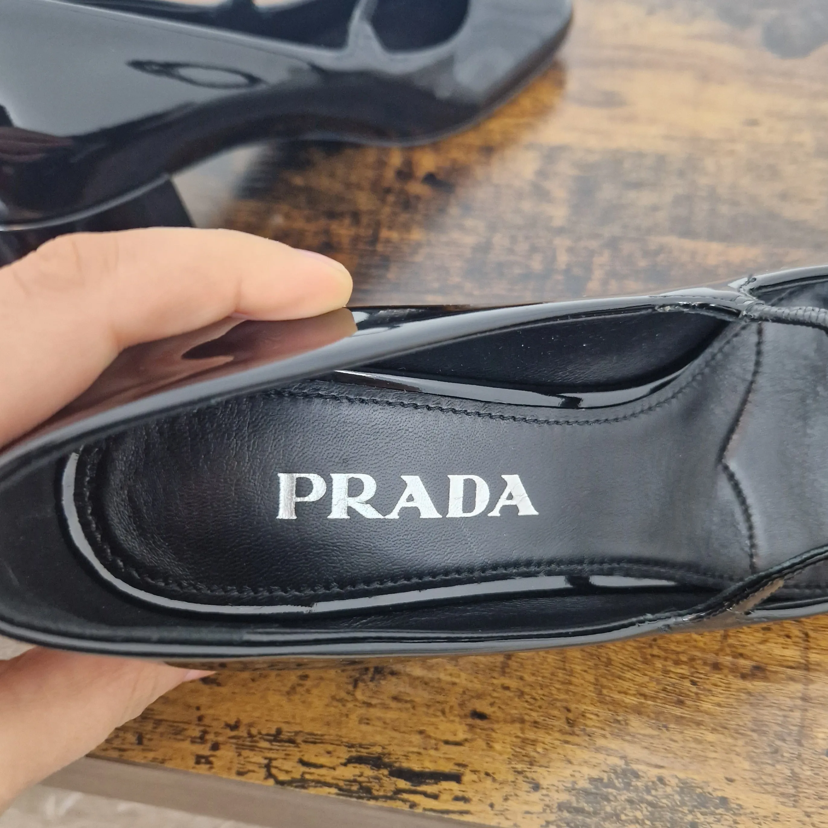 Prada | Mary jane vernice nera nr.38