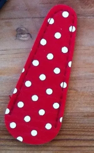 Red and White Polka Dot Scissors Sheath