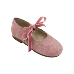 Rosa- Pink Suede Mary Jane Shoes