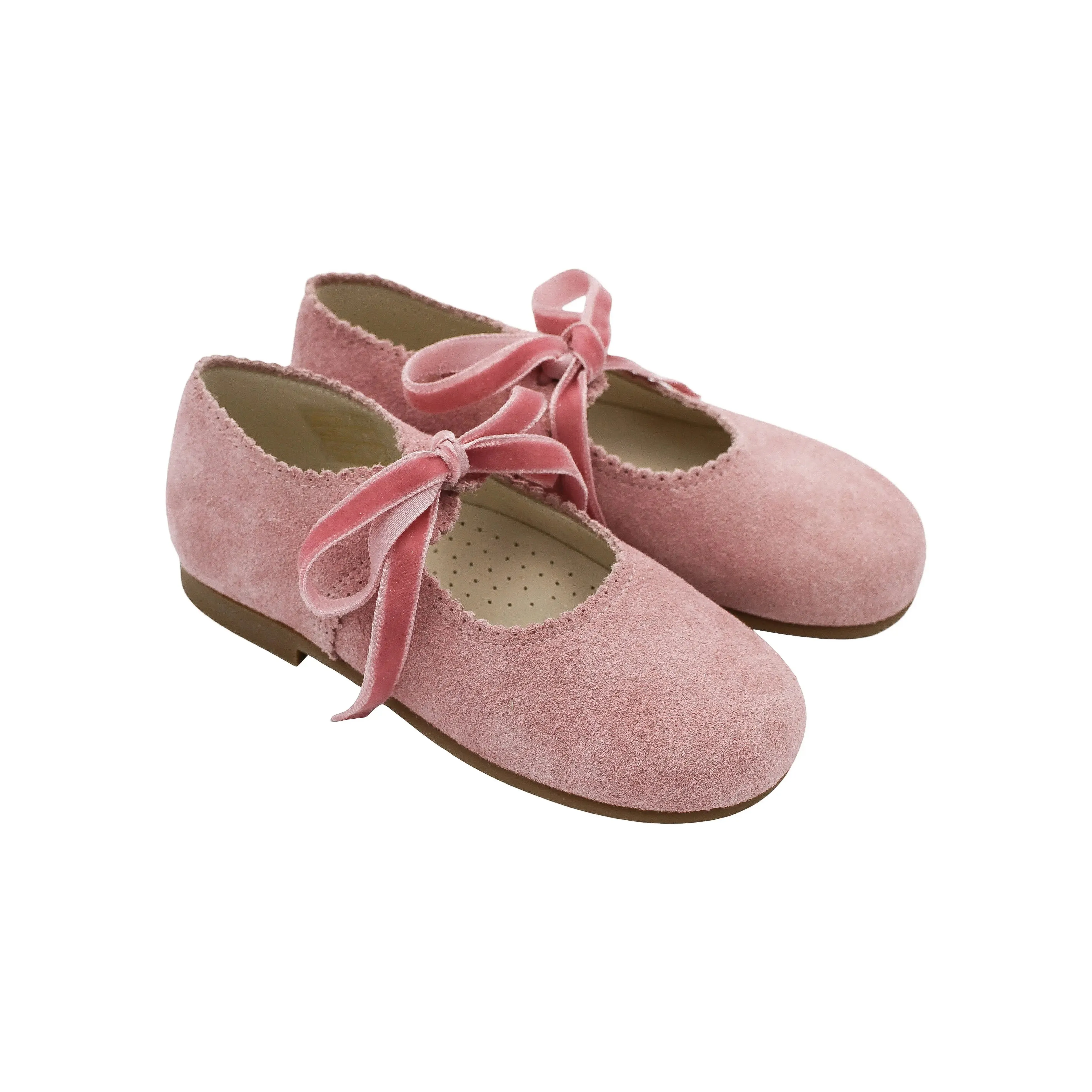 Rosa- Pink Suede Mary Jane Shoes