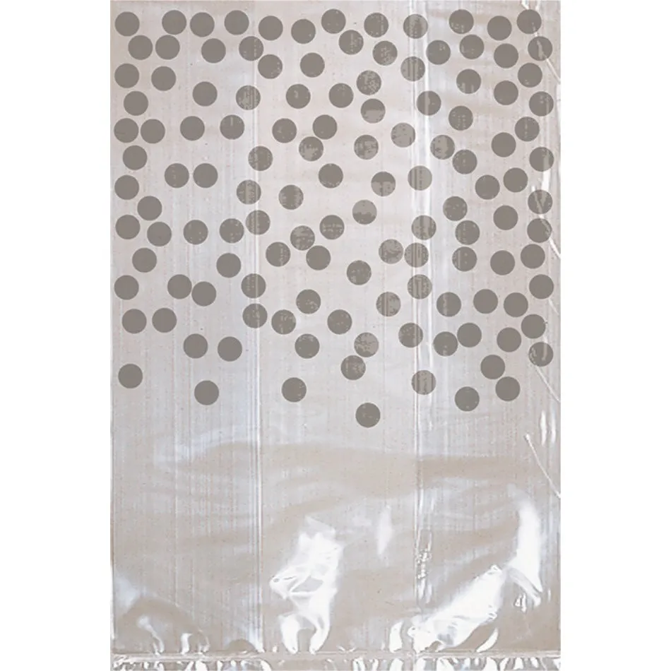 Silver Party Cello Bags with Dots 25pk