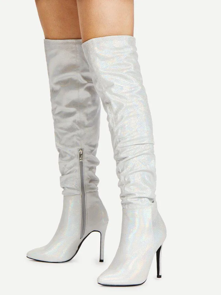 Stiletto Thigh High Boots