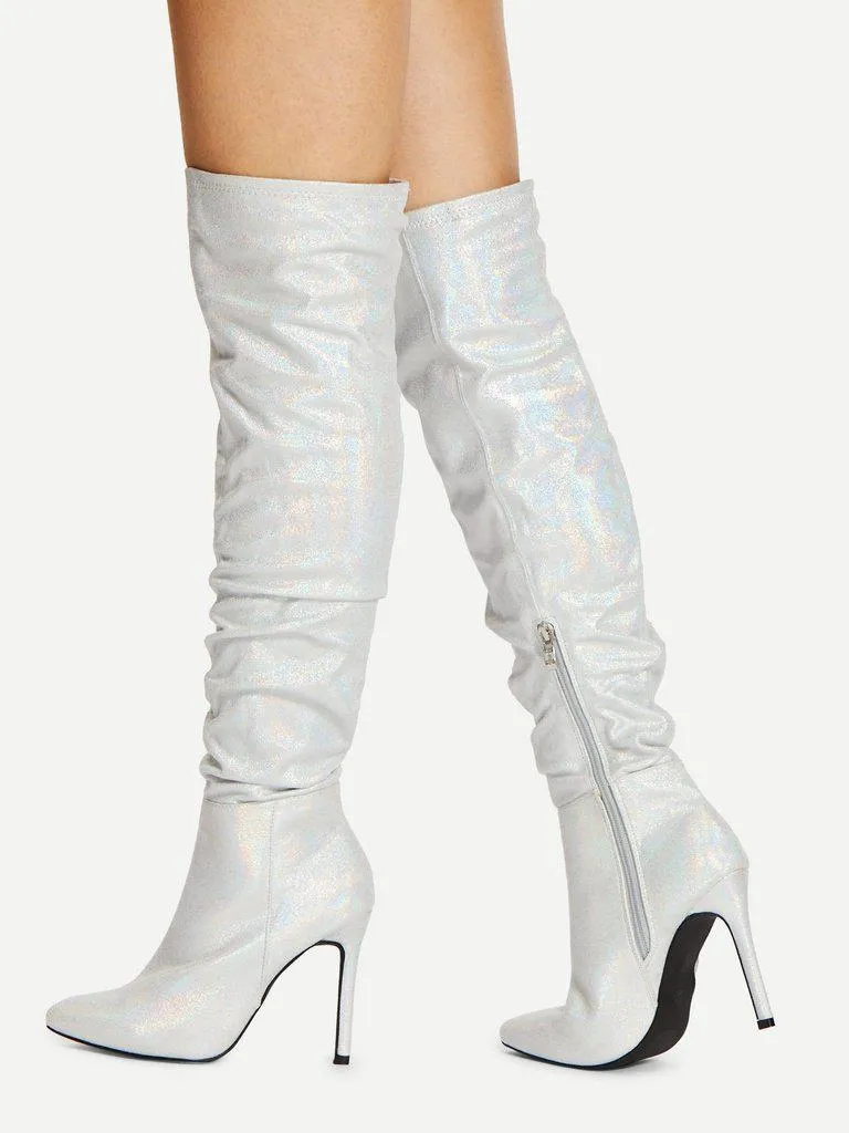 Stiletto Thigh High Boots