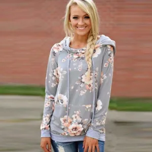 Vintage floral hoodie