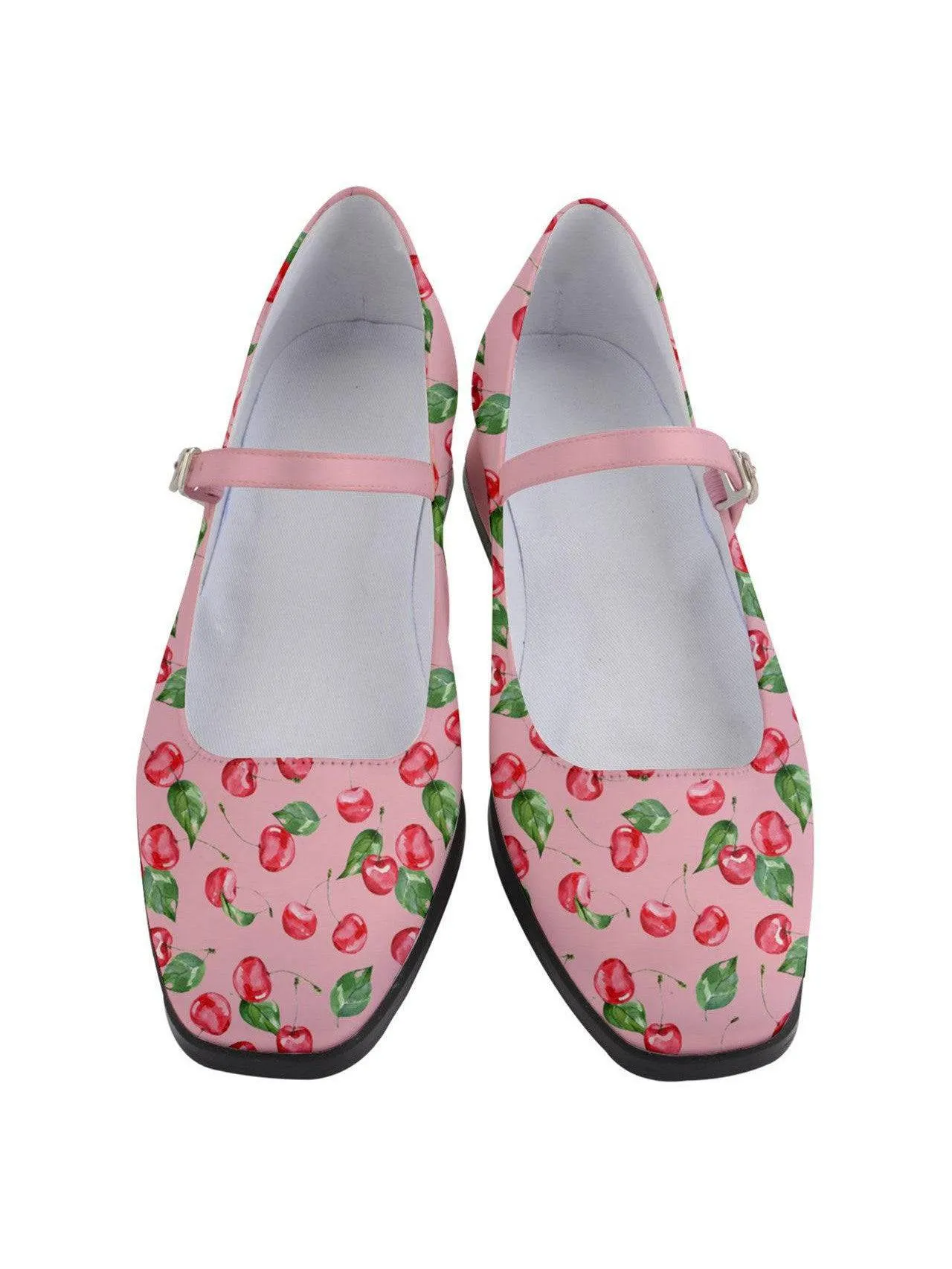 Watercolour Cherries Women's Mary Jane Shoes