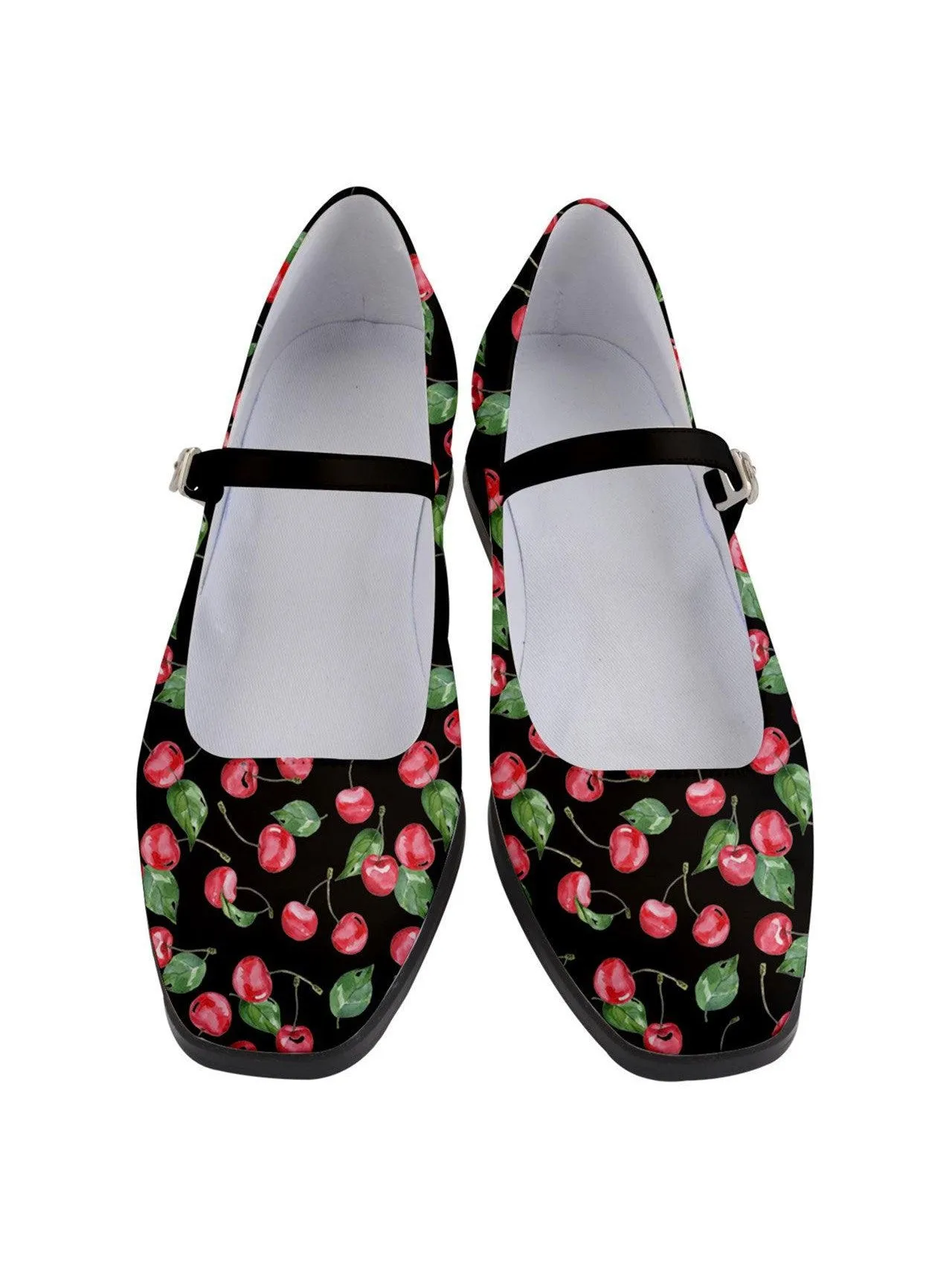 Watercolour Cherries Women's Mary Jane Shoes