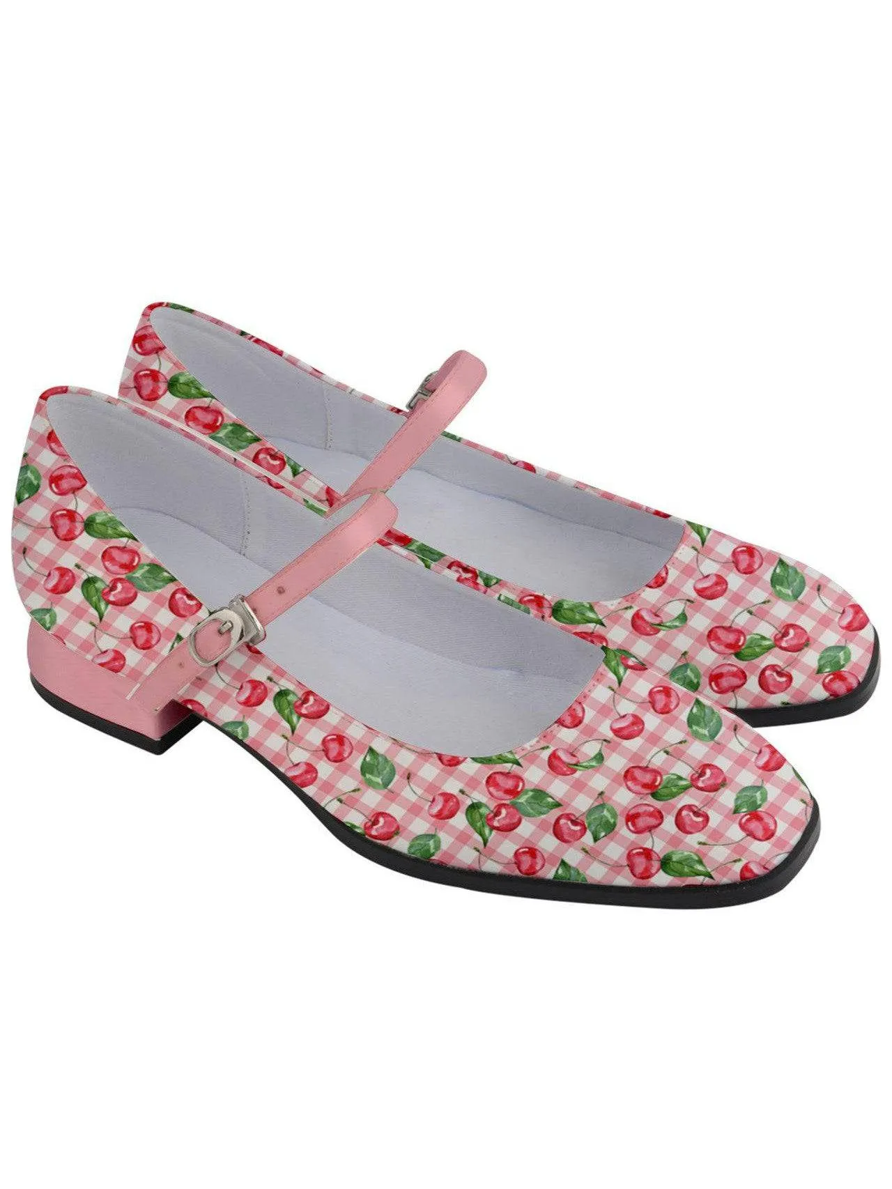 Watercolour Cherries Women's Mary Jane Shoes